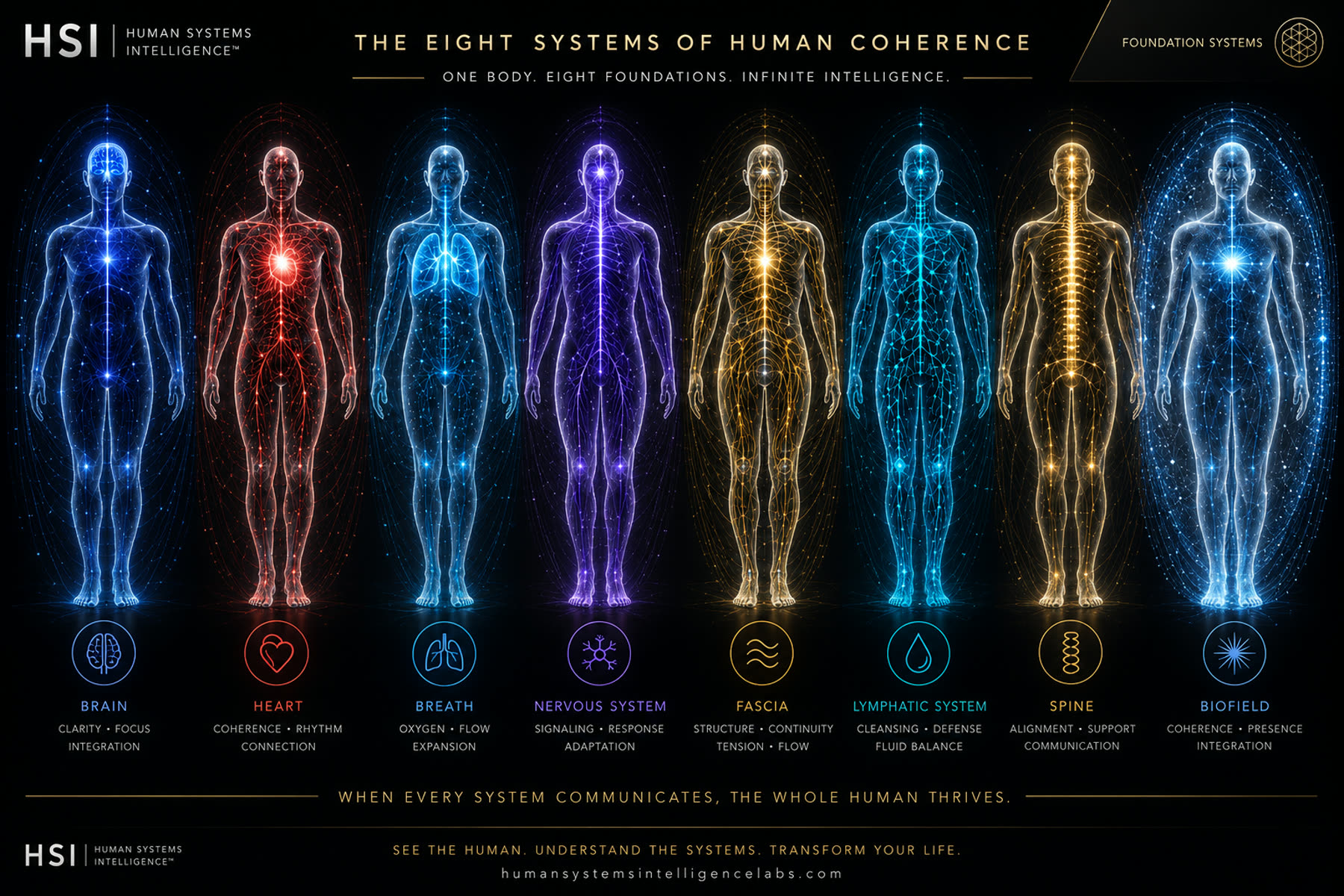 The Eight Systems of Human Coherence poster